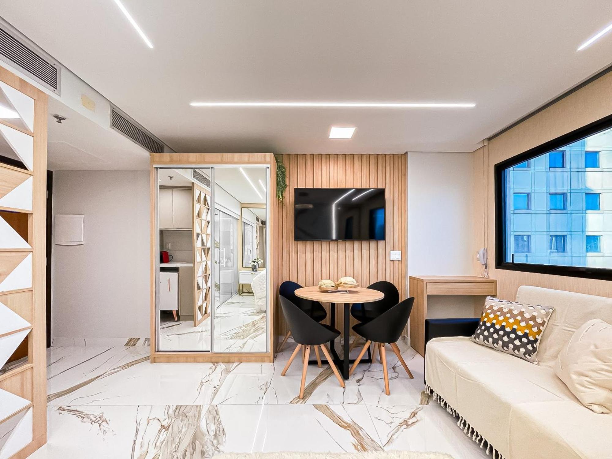 M N Flats - Flat Dentro Do Hotel Wi Av Ibirapuera 2927 상파울루 외부 사진