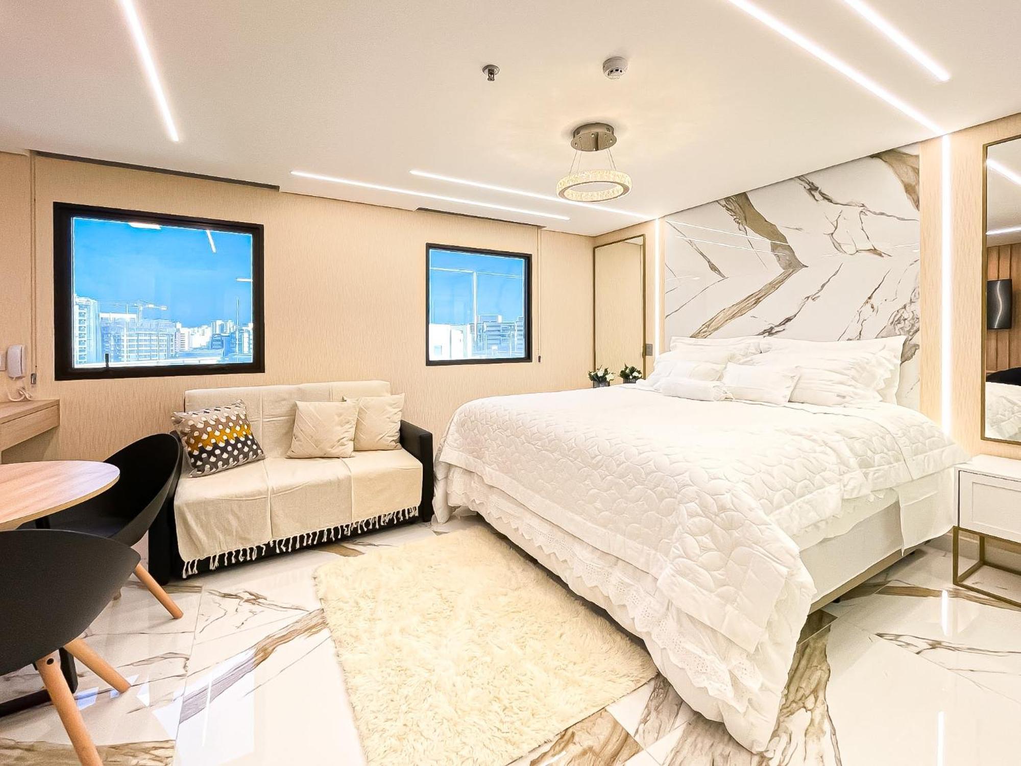 M N Flats - Flat Dentro Do Hotel Wi Av Ibirapuera 2927 상파울루 외부 사진