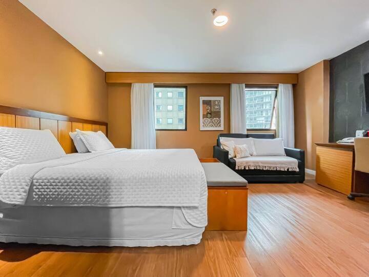 M N Flats - Flat Dentro Do Hotel Wi Av Ibirapuera 2927 상파울루 외부 사진