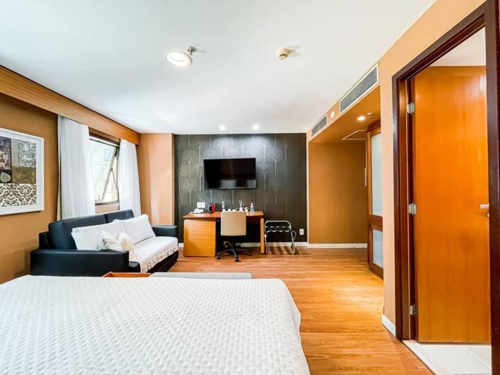 M N Flats - Flat Dentro Do Hotel Wi Av Ibirapuera 2927 상파울루 외부 사진